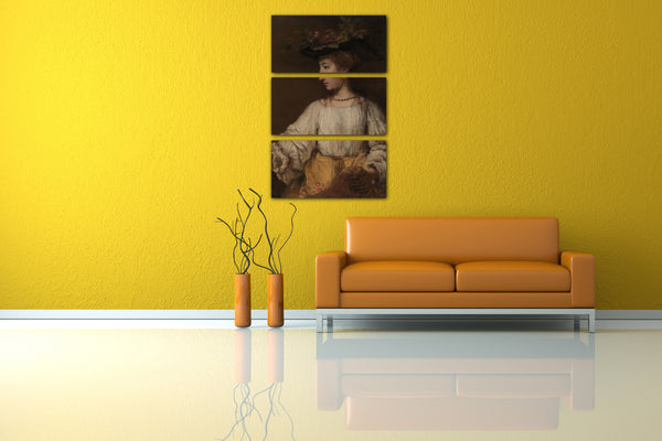 Leinwandbild Rembrandt - Flora