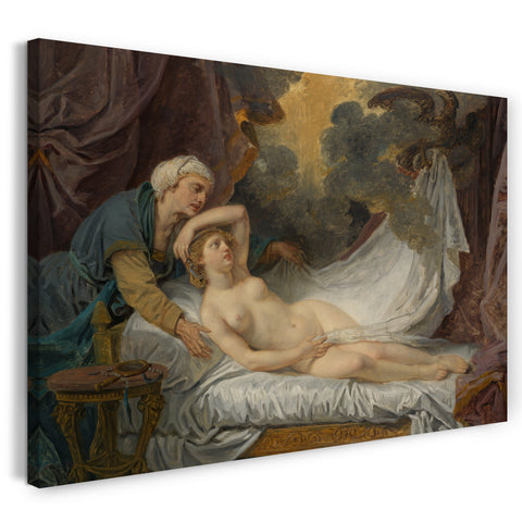 Leinwandbild Jean-Baptiste Greuze - Ägina besucht von Jupiter