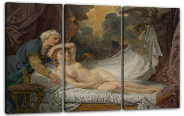 Leinwandbild Jean-Baptiste Greuze - Ägina besucht von Jupiter