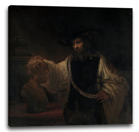 Leinwandbild Rembrandt - Aristoteles mit einer Büste von Homer