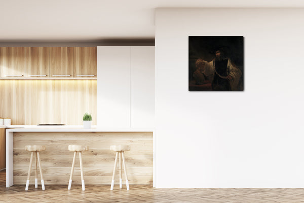 Leinwandbild Rembrandt - Aristoteles mit einer Büste von Homer