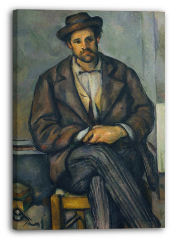 Leinwandbild Paul Cézanne - Sitzender Bauer