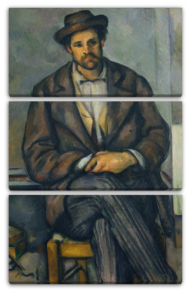 Leinwandbild Paul Cézanne - Sitzender Bauer