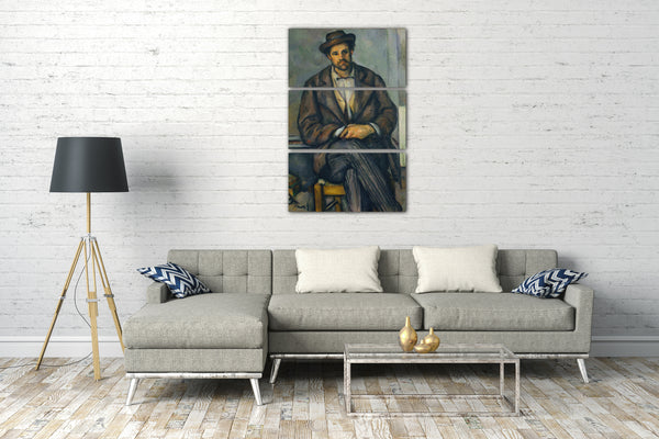 Leinwandbild Paul Cézanne - Sitzender Bauer