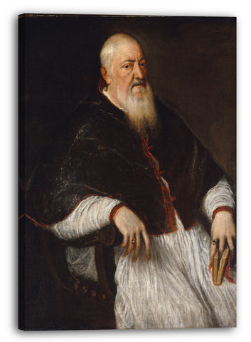 Leinwandbild Tizian - Filippo Archinto (geboren um 1500, gestorben 1558), Erzbischof von Mailand