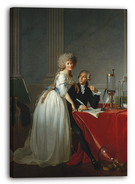 Leinwandbild Jacques Louis David - Antoine Laurent Lavoisier (1743-1794) und seine Frau (Marie Anne Pierrette Paulze, 1758-1836)