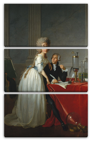 Leinwandbild Jacques Louis David - Antoine Laurent Lavoisier (1743-1794) und seine Frau (Marie Anne Pierrette Paulze, 1758-1836)