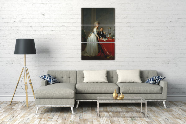 Leinwandbild Jacques Louis David - Antoine Laurent Lavoisier (1743-1794) und seine Frau (Marie Anne Pierrette Paulze, 1758-1836)