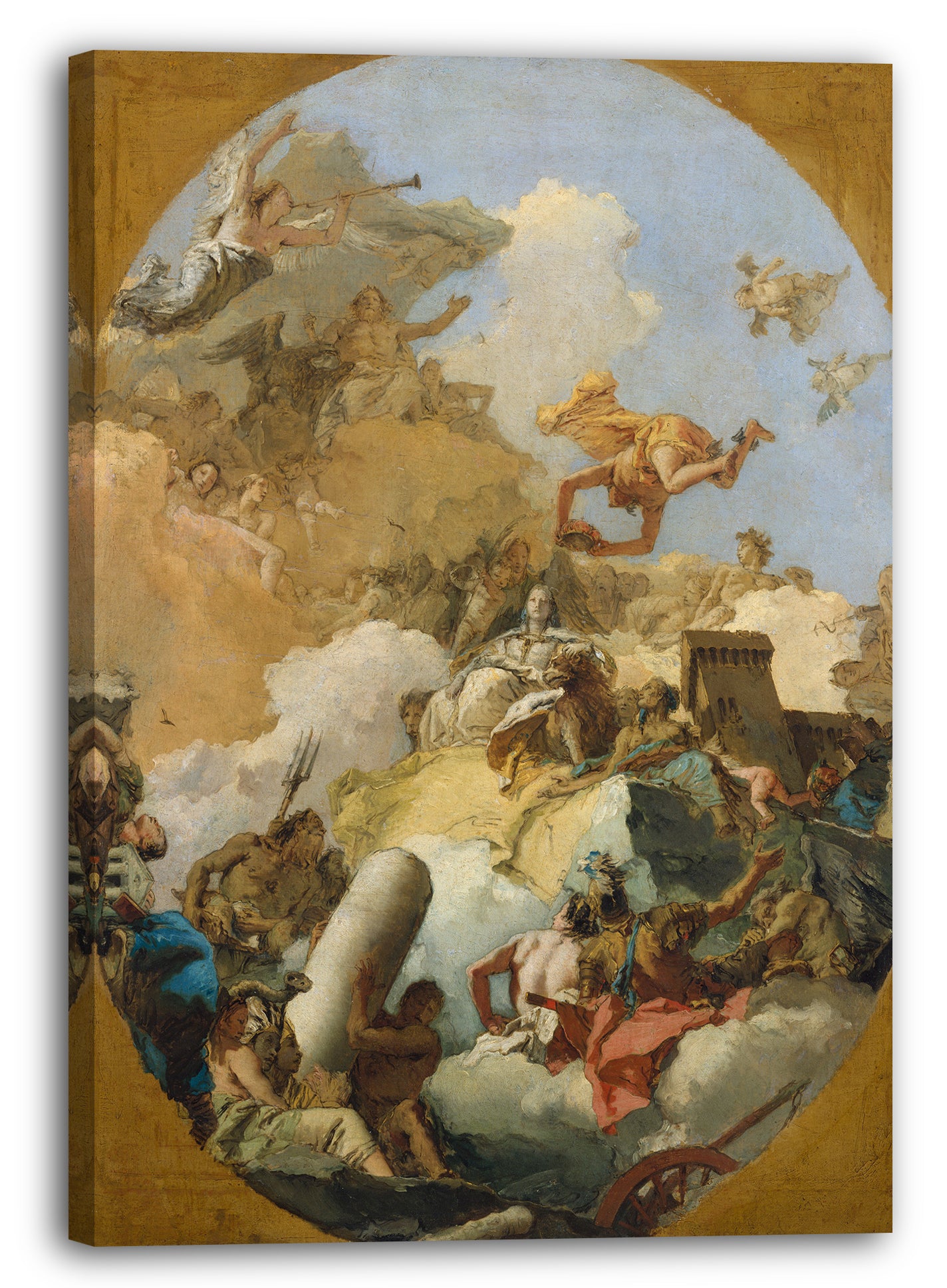 Leinwandbild Giovanni Battista Tiepolo - Die Apotheose der spanischen Monarchie