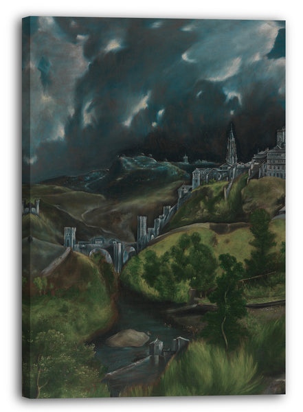 Leinwandbild El Greco - Ansicht von Toledo