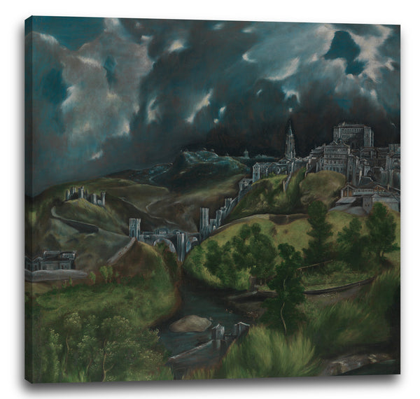 Leinwandbild El Greco - Ansicht von Toledo