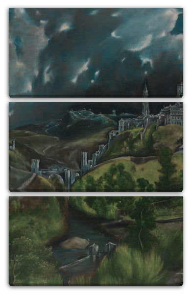 Leinwandbild El Greco - Ansicht von Toledo