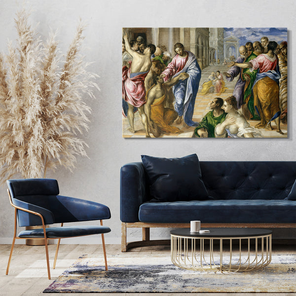 Leinwandbild El Greco - Christus heilt die Blinden