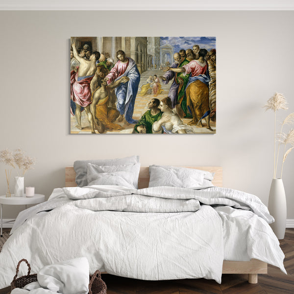 Leinwandbild El Greco - Christus heilt die Blinden