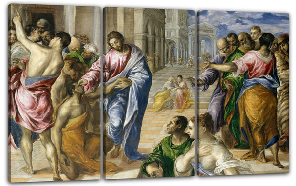 Leinwandbild El Greco - Christus heilt die Blinden