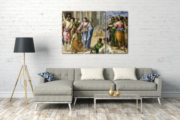Leinwandbild El Greco - Christus heilt die Blinden