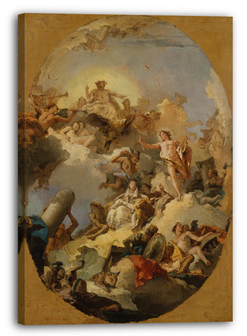 Leinwandbild Giovanni Battista Tiepolo - Die Apotheose der spanischen Monarchie