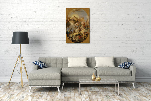 Leinwandbild Giovanni Battista Tiepolo - Die Apotheose der spanischen Monarchie