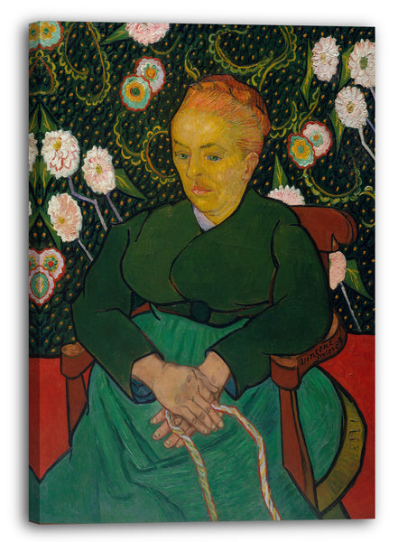 Leinwandbild Vincent van Gogh - La Berceuse (Frau, die eine Wiege schaukelt; Augustine-Alix Pellicot Roulin, 1851-1930)