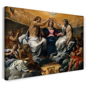 Leinwandbild Annibale Carracci - Die Krönung der Jungfrau
