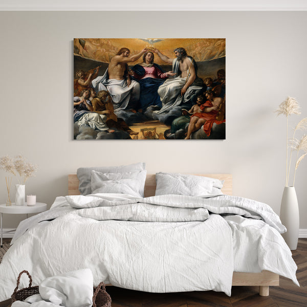 Leinwandbild Annibale Carracci - Die Krönung der Jungfrau