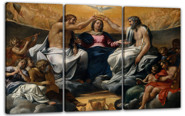 Leinwandbild Annibale Carracci - Die Krönung der Jungfrau