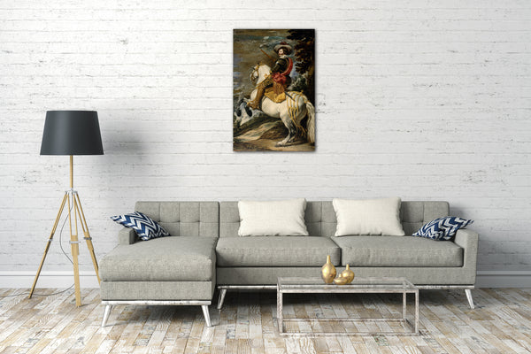 Leinwandbild Velázquez zugeschrieben - Don Gaspar de Guzmán (1587-1645), Graf Herzog von Olivares
