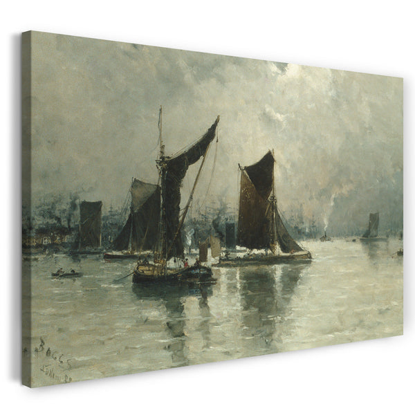 Leinwandbild Frank Myers Boggs - Auf der Themse