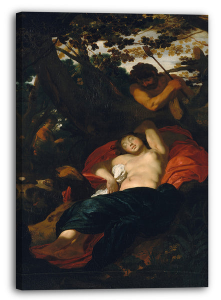 Leinwandbild Johann Liss - Nymphe und Hirte