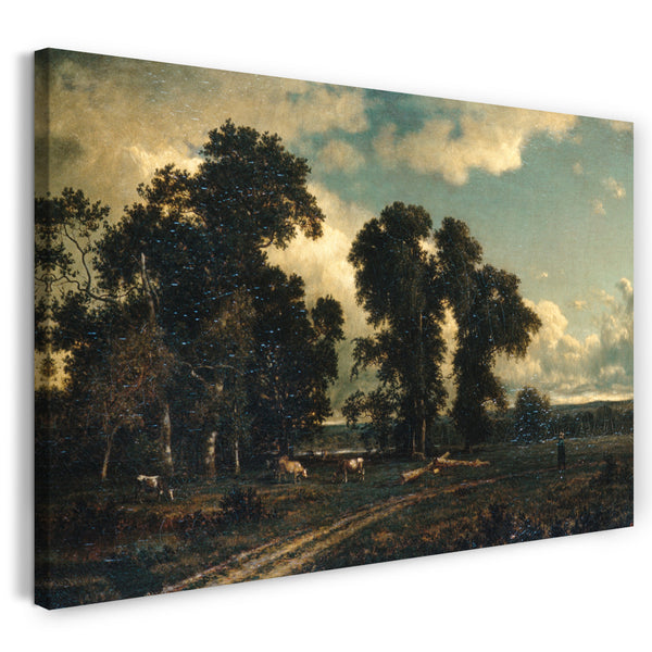 Leinwandbild David Johnson - Auf der Unadilla, New York