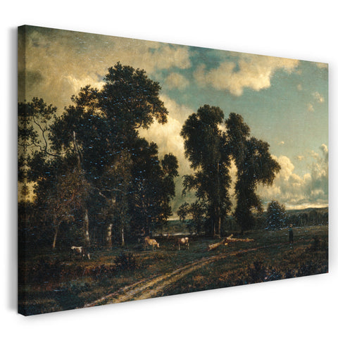 Leinwandbild David Johnson - Auf der Unadilla, New York