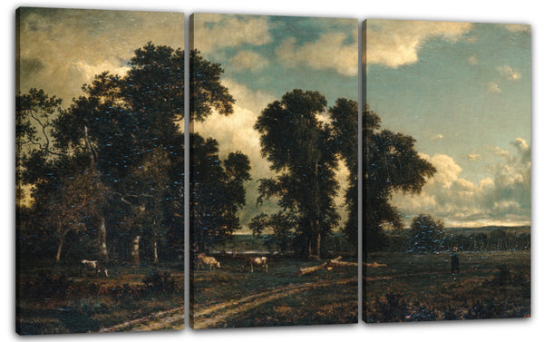 Leinwandbild David Johnson - Auf der Unadilla, New York