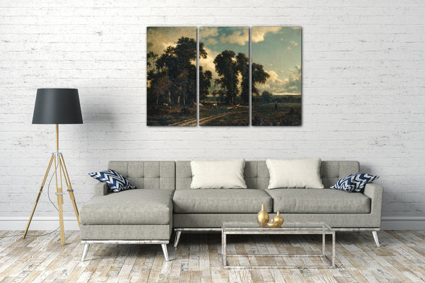 Leinwandbild David Johnson - Auf der Unadilla, New York