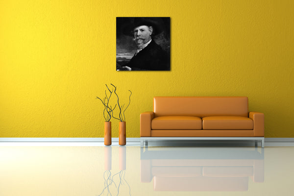 Leinwandbild George Henry Geschichte - Porträt des Künstlers
