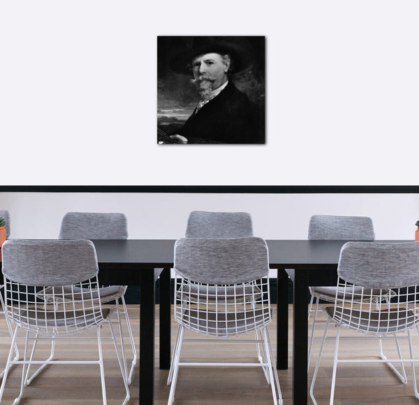 Leinwandbild George Henry Geschichte - Porträt des Künstlers