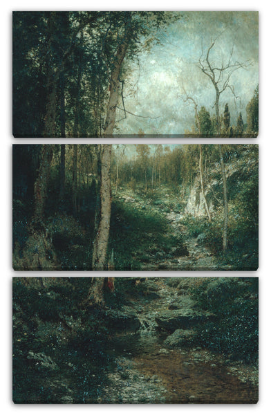 Leinwandbild Alexander H. Wyant - Eine alte Waldlichtung