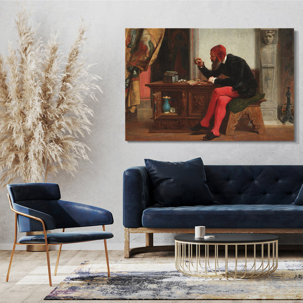 Leinwandbild Edwin Weiß - Das Antiquariat