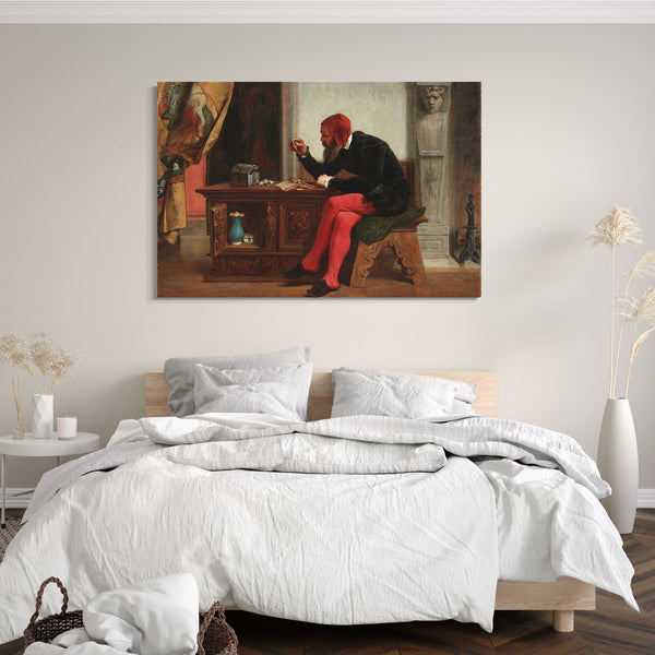 Leinwandbild Edwin Weiß - Das Antiquariat