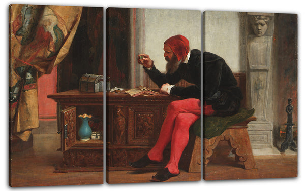 Leinwandbild Edwin Weiß - Das Antiquariat