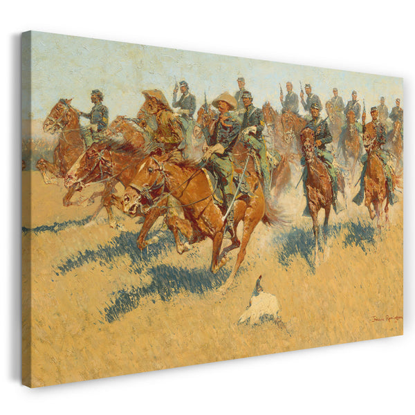 Leinwandbild Frederic Remington - Auf den südlichen Ebenen
