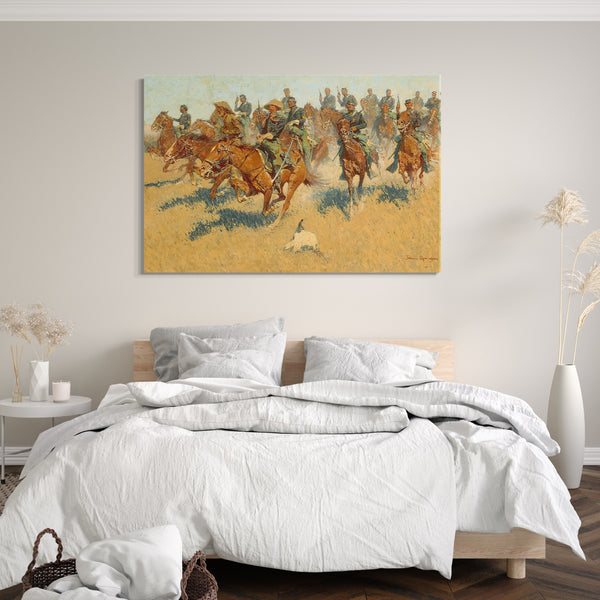 Leinwandbild Frederic Remington - Auf den südlichen Ebenen