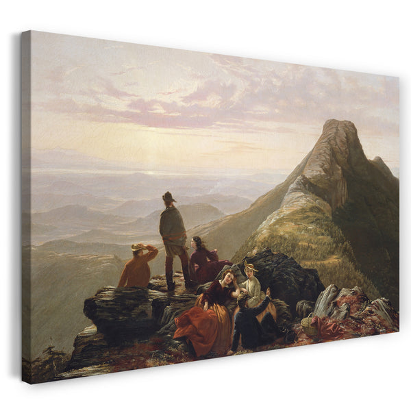 Leinwandbild Jerome B. Thompson - Die verspätete Feier auf Mansfield Mountain
