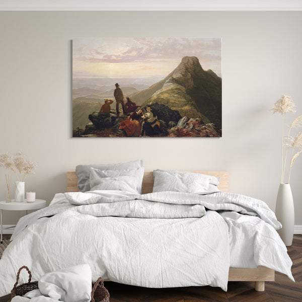Leinwandbild Jerome B. Thompson - Die verspätete Feier auf Mansfield Mountain