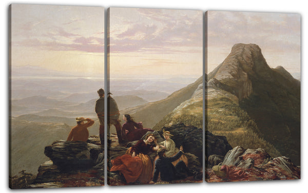 Leinwandbild Jerome B. Thompson - Die verspätete Feier auf Mansfield Mountain