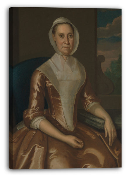 Leinwandbild John Hesselius - Frau Richard Galloway