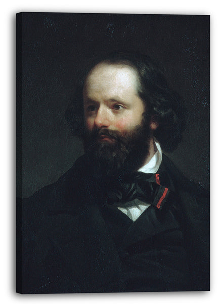 Leinwandbild Charles Loring Elliott - Porträt des Künstlers