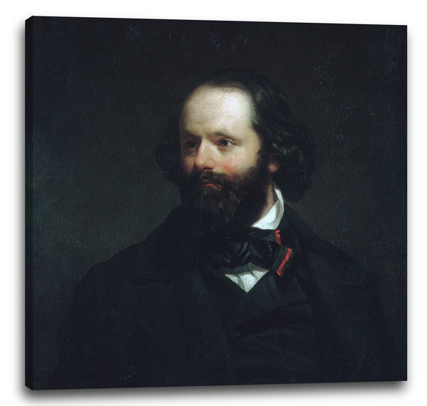 Leinwandbild Charles Loring Elliott - Porträt des Künstlers