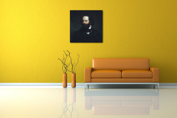 Leinwandbild Charles Loring Elliott - Porträt des Künstlers