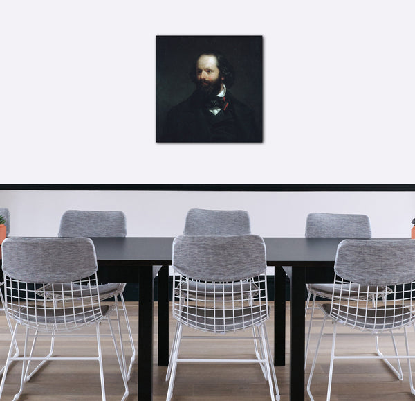 Leinwandbild Charles Loring Elliott - Porträt des Künstlers
