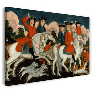 Leinwandbild ca. 1750 - Die Jagd-Feier - New Jersey